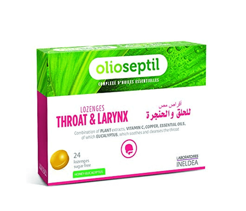 OLIOSEPTIL THROAT & LARYNX LOZENGES- HONEY EUCALYPTUS