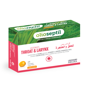 Olioseptil Throat & Larynx Lozenges- Honey Lemon
