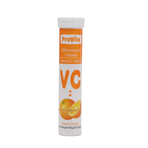 ORANGE FLAVOR VIT C 1000 MG /4G/TAB,20'S